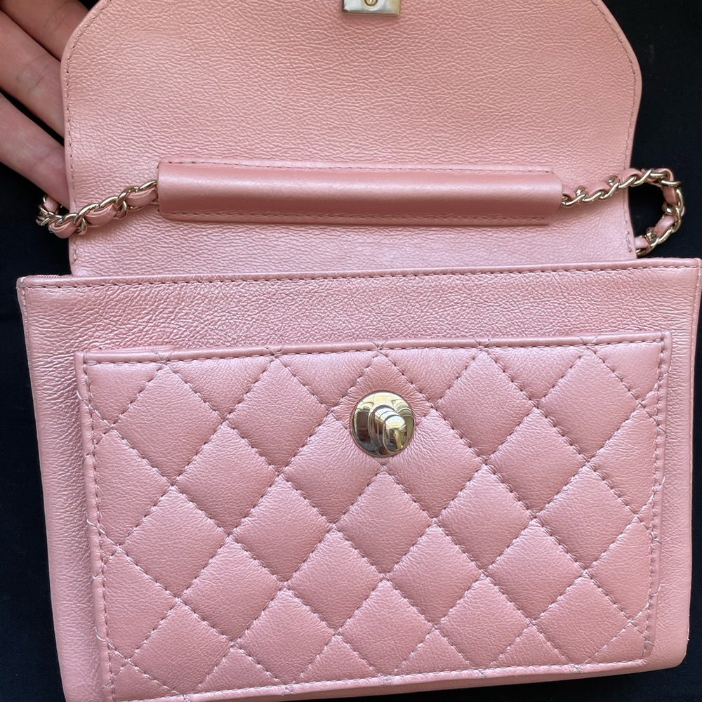 Chanel Pink Iridescent Calfskin smart  crossbody - Picture 10 of 16